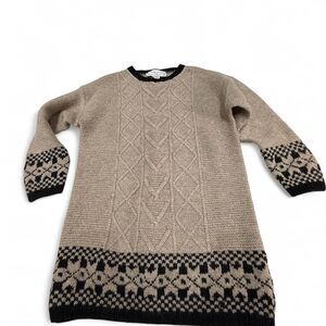 Adrienne Vittadini Women's Tan and Brown Jumper